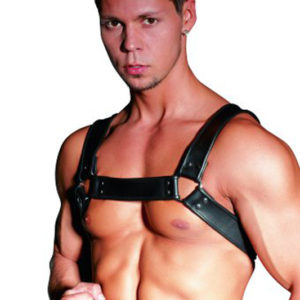 Heren Body Leather Chest Harness