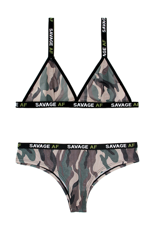 BHSets Savage AF Camouflage BHSetnbspNachtErotiek