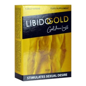 Stimulerende gel Libido Gold Golden Lust - Lustopwekker Voor Man En Vrouw - 5 sachets