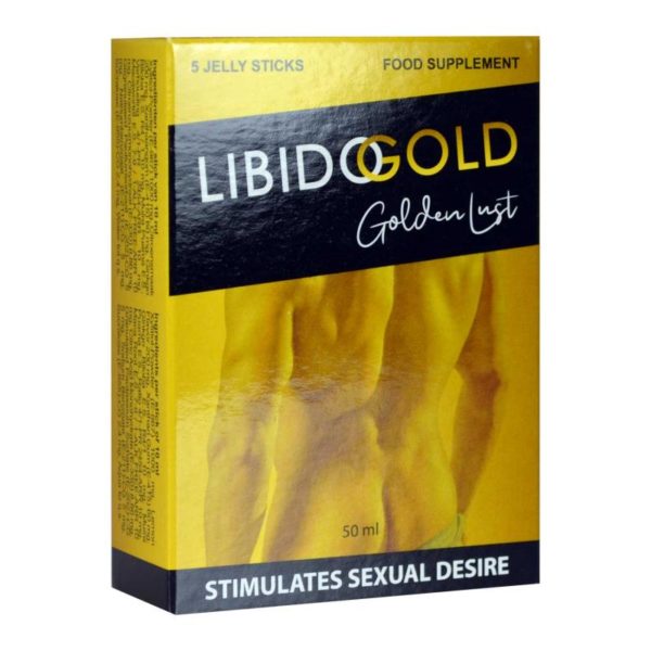 Stimulerende gel Libido Gold Golden Lust Lustopwekker Voor Man En Vrouw 5 sachetsnbspNachtErotiek
