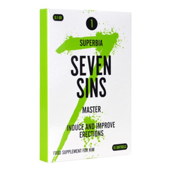 Stimulerende gel Seven Sins Master Lustopwekker Voor Mannen 15 softgelsnbspNachtErotiek