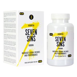 Stimulerende gel Seven Sins - Grown - Lustopwekker Voor Mannen - 60 stuks