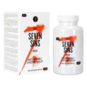 Erectiemiddelen Seven Sins - Boost - Sperma Booster - 60 stuks