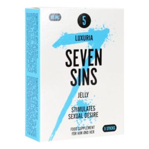Stimulerende gel Seven Sins - Jelly - Lustopwekker Voor Koppels - 5 sachets