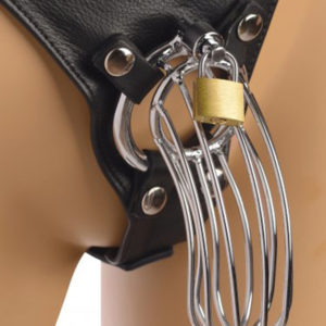Bondage Strict Leather Male Chastity Device HarnessnbspNachtErotiek
