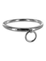 Bondage Stalen halsband met ring