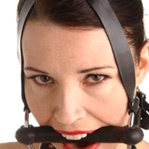 Zweepjes en Knevels Strict Leather Locking Silicone Trainer Gag